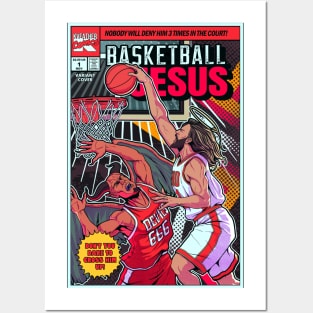 Basketball Jesus Posters and Art